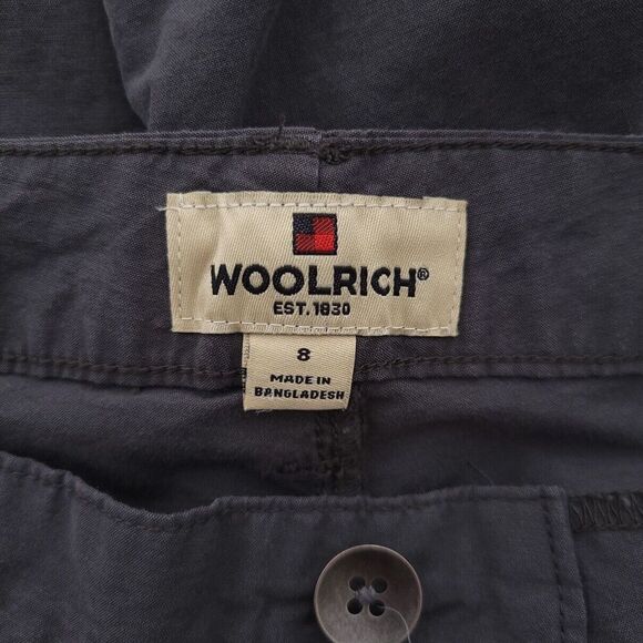 Woolrich Solid Gray Cargo Capri Outdoor Hiking Womens Size 8 - Picture 10 of 11